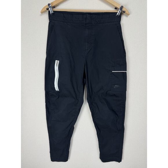 Nike Other - Nike Black Joggers with White Zip Accent